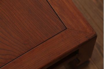 アンティーク家具　古民具・骨董　古い欅材のアンティーク座卓(テーブル)