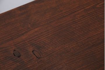 アンティーク家具　アンティーク　古い木の鉄脚テーブル(作業台)(1)