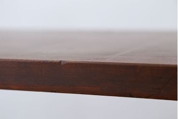 アンティーク家具　アンティーク　古い木の鉄脚テーブル(作業台)(2)