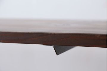 アンティーク家具　☆アンテイーク　古い木の鉄脚テーブル?(作業台)