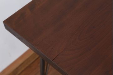 アンティーク家具　☆アンテイーク　古い木の鉄脚テーブル?(作業台)