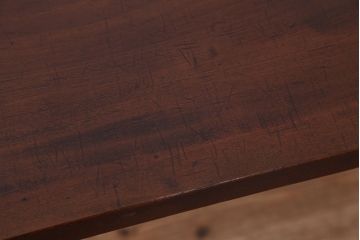 アンティーク家具　☆アンテイーク　古い木の鉄脚テーブル?(作業台)