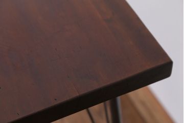 アンティーク家具　☆アンテイーク　古い木の鉄脚テーブル?(作業台)