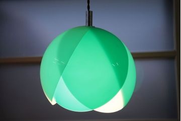 アンティーク　レトロな丸型チューリップ照明(電笠)