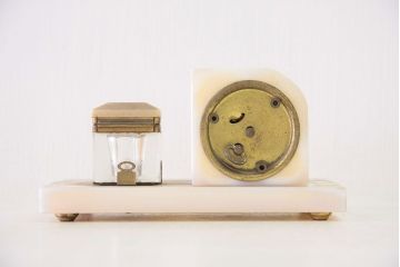 アンティーク雑貨　アンティーク　古い精工舎・大理石置き時計など2点(ジャンク品)