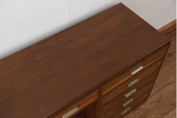 アンティーク家具　アンティーク　希少!　作りの素晴らしいカウンターテーブル(両袖机)