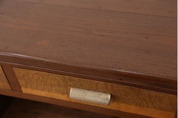アンティーク家具　アンティーク　希少!　作りの素晴らしいカウンターテーブル(両袖机)