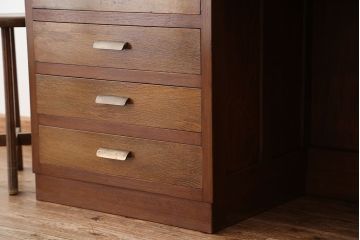 アンティーク家具　アンティーク　希少!　作りの素晴らしいカウンターテーブル(両袖机)