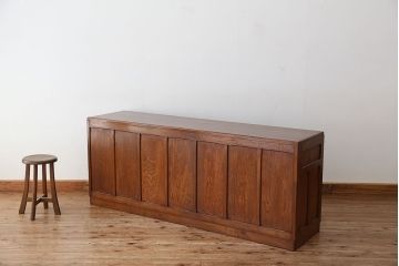 アンティーク家具　アンティーク　希少!　作りの素晴らしいカウンターテーブル(両袖机)