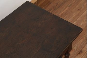 アンティーク家具　アンティーク　古い栓材の味のある文机