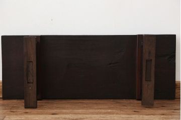 アンティーク家具　古民具・骨董　古い栗材の味のある文机(経机)