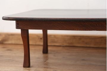 アンティーク家具　アンティーク　古い木のシックな角ちゃぶ台