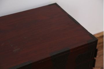 アンティーク家具　古民具・骨董　観音開き時代箪笥ローボード(ローチェスト)