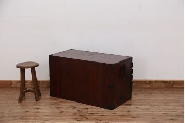 アンティーク家具　古民具・骨董　観音開き時代箪笥ローボード(ローチェスト)