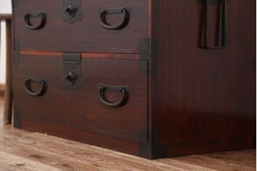 アンティーク家具　古民具・骨董　アンテイーク時代箪笥ローボード(ローチェスト)