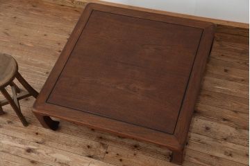 アンティーク家具　古民具・骨董　時代物上質な唐木座卓(テーブル)