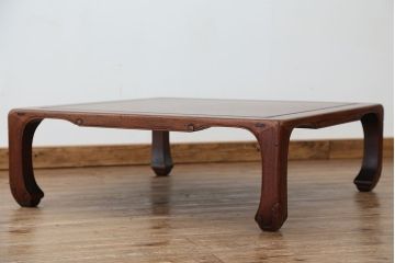 アンティーク家具　古民具・骨董　時代物上質な唐木座卓(テーブル)