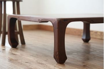 アンティーク家具　古民具・骨董　時代物上質な唐木座卓(テーブル)