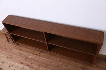 アンティーク家具　アンティーク　古い学校の脚付き本棚(2)(飾り棚・陳列棚)