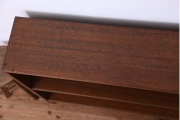アンティーク家具　アンティーク　古い学校の脚付き本棚(2)(飾り棚・陳列棚)