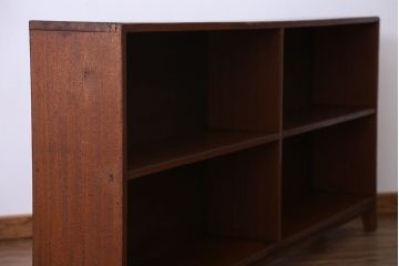 アンティーク家具　アンティーク　古い学校の脚付き本棚(2)(飾り棚・陳列棚)