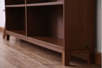 アンティーク家具　アンティーク　古い学校の脚付き本棚(2)(飾り棚・陳列棚)
