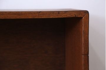 アンティーク家具　アンティーク　古い学校の脚付き本棚(2)(飾り棚・陳列棚)