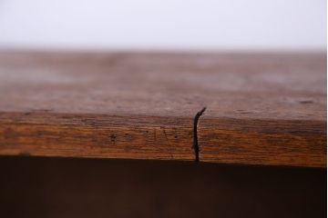 アンティーク家具　アンティーク　古い学校の脚付き本棚(2)(飾り棚・陳列棚)