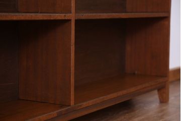 アンティーク家具　アンティーク　古い学校の脚付き本棚(2)(飾り棚・陳列棚)