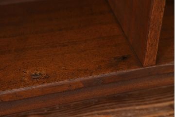 アンティーク家具　アンティーク　古い学校の脚付き本棚(2)(飾り棚・陳列棚)