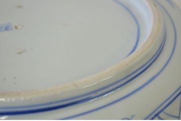 幕末明治期!獅子の図　八角　アンティーク大皿(和食器)