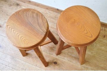 家具職人の特製スツール2脚セット3