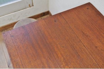 アンティーク家具　古い木の小振りなカウンターテーブル2　(机、作業台)　
