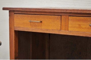 アンティーク家具　古い木の小振りなカウンターテーブル2　(机、作業台)　