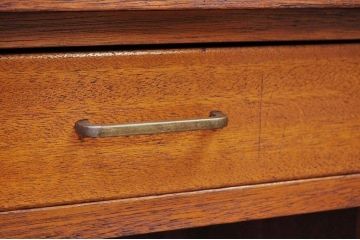 アンティーク家具　古い木の小振りなカウンターテーブル2　(机、作業台)　