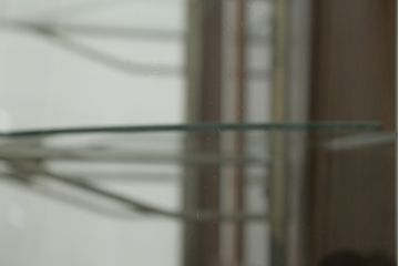 アンティーク家具　◆アンティーク　特注タイル貼りのR型台形ガラスケース(曲げガラス、L型ガラスケース、Rガラス、店舗什器、陳列棚)