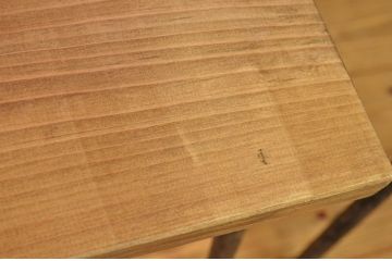 アンティーク家具　鉄脚のシンプルなイス(椅子)2脚セット1