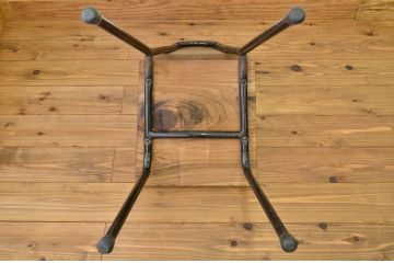 アンティーク家具　鉄脚のシンプルなイス(椅子)2脚セット3