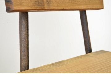 アンティーク家具　鉄脚のシンプルなイス(椅子)2脚セット4