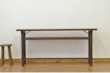レトロ家具　★昭和レトロ　古い縫製工場のアンティーク作業台6(テーブル・長机)　