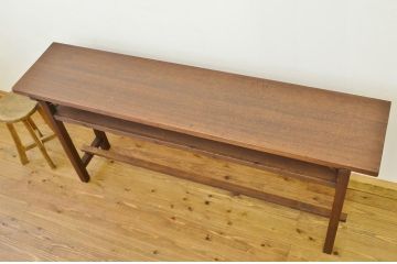 レトロ家具　★昭和レトロ　古い縫製工場のアンティーク作業台6(テーブル・長机)　