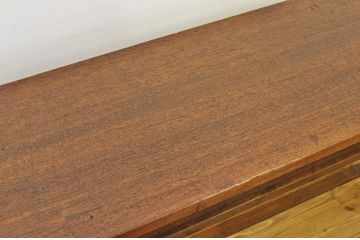 レトロ家具　★昭和レトロ　古い縫製工場のアンティーク作業台6(テーブル・長机)　