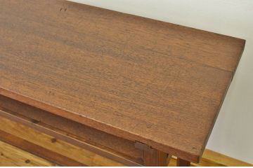 レトロ家具　★昭和レトロ　古い縫製工場のアンティーク作業台6(テーブル・長机)　