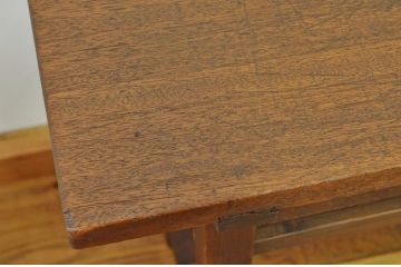 レトロ家具　★昭和レトロ　古い縫製工場のアンティーク作業台6(テーブル・長机)　