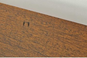 レトロ家具　★昭和レトロ　古い縫製工場のアンティーク作業台6(テーブル・長机)　