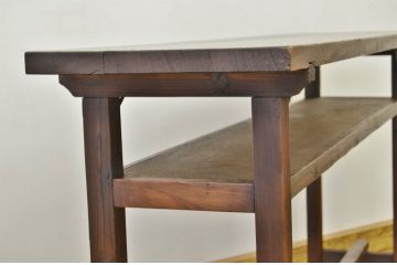 レトロ家具　★昭和レトロ　古い縫製工場のアンティーク作業台6(テーブル・長机)　