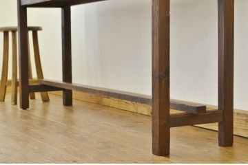 レトロ家具　★昭和レトロ　古い縫製工場のアンティーク作業台6(テーブル・長机)　