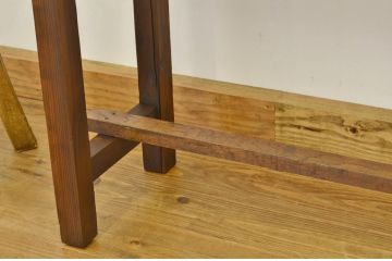 レトロ家具　★昭和レトロ　古い縫製工場のアンティーク作業台6(テーブル・長机)　