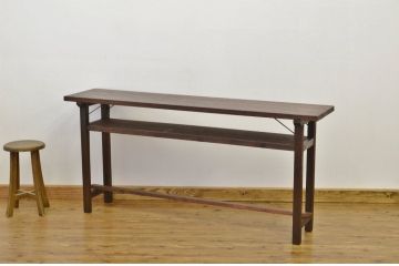 レトロ家具　★昭和レトロ　古い縫製工場のアンティーク作業台6(テーブル・長机)　