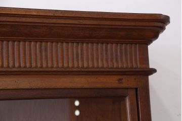アンティーク家具　アンティーク　古いナラ材の上質な収納棚(ガラスケース・飾り棚)